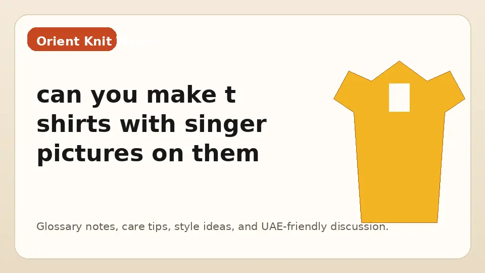 can you make t shirts with singer pictures on them