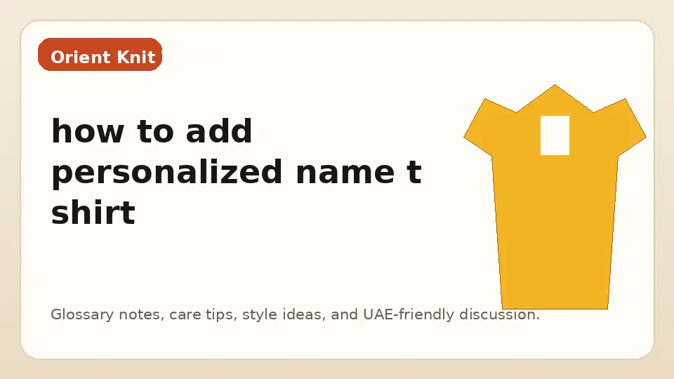 how to add personalized name t shirt