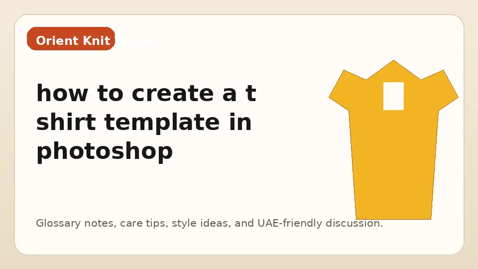 how to create a t shirt template in photoshop