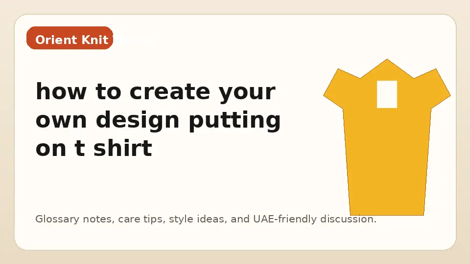 how to create your own design putting on t shirt