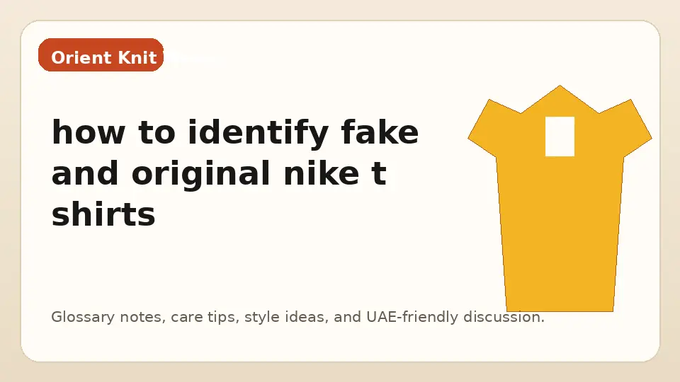 how to identify fake and original nike t shirts