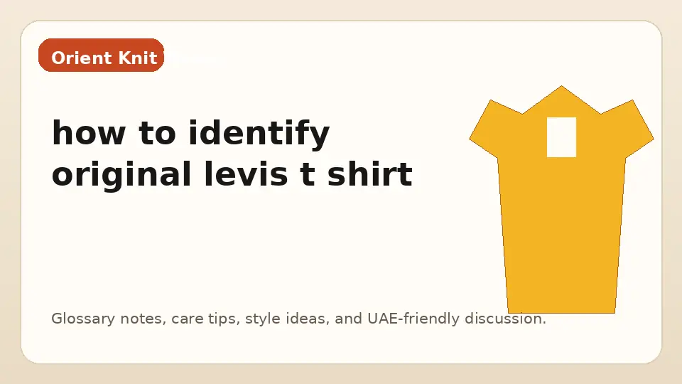 how to identify original levis t shirt
