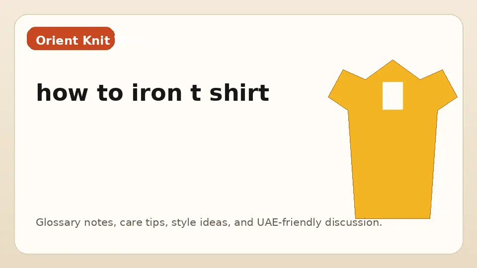 how to iron t shirt