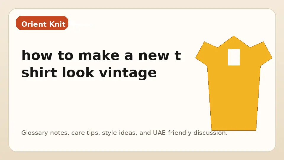 how to make a new t shirt look vintage