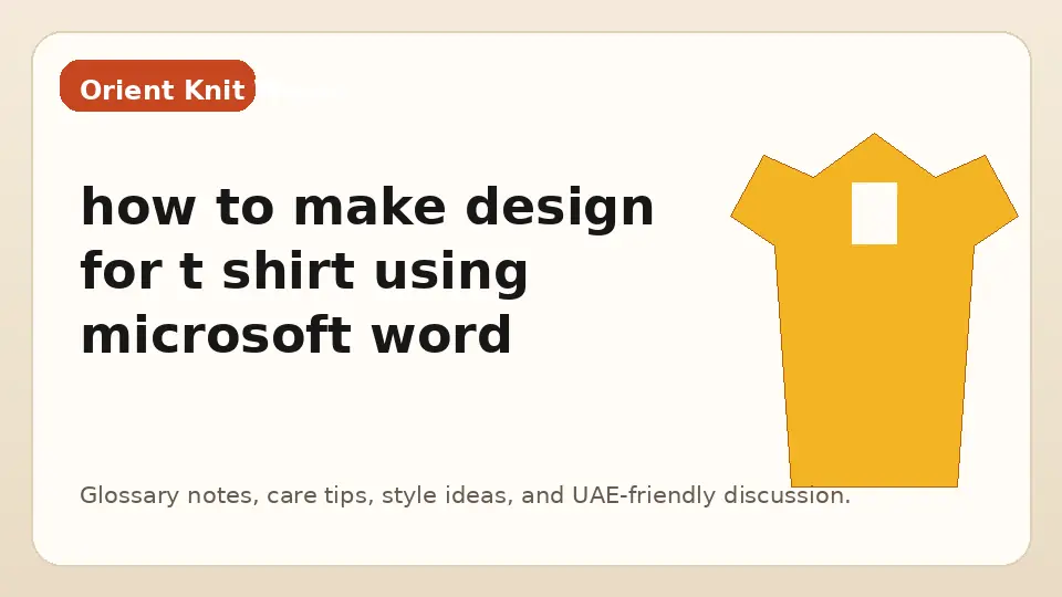 how to make design for t shirt using microsoft word