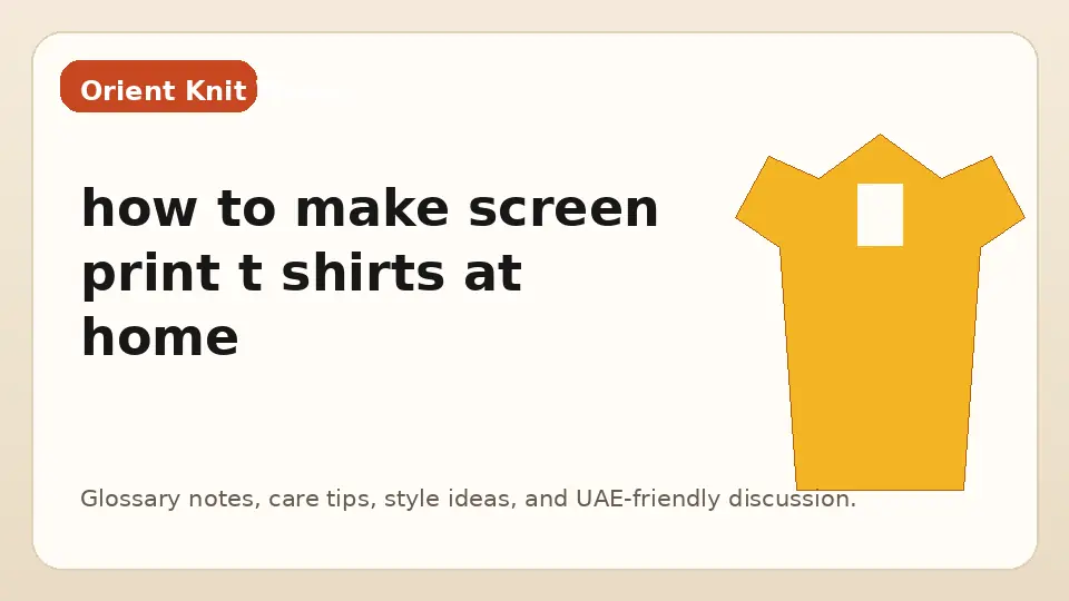how to make screen print t shirts at home