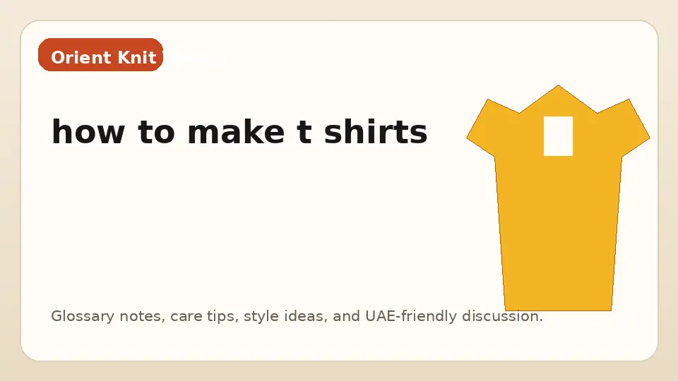 how to make t shirts