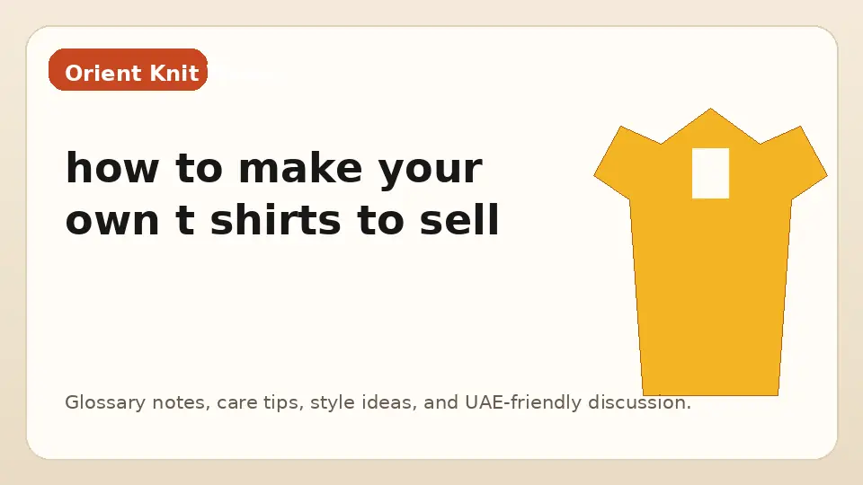 how to make your own t shirts to sell