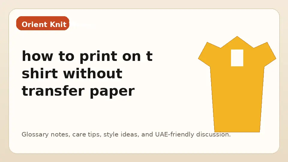 how to print on t shirt without transfer paper