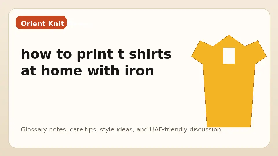 how to print t shirts at home with iron