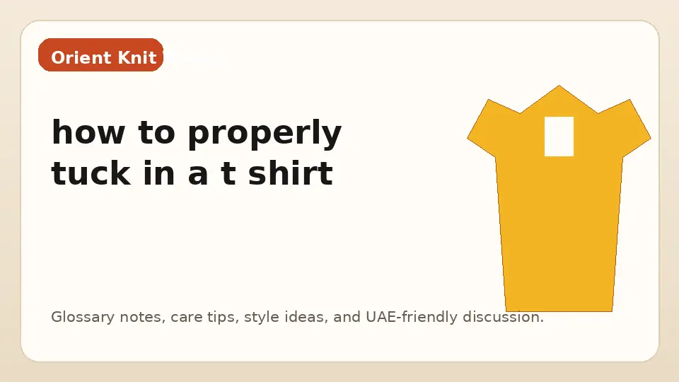 how to properly tuck in a t shirt