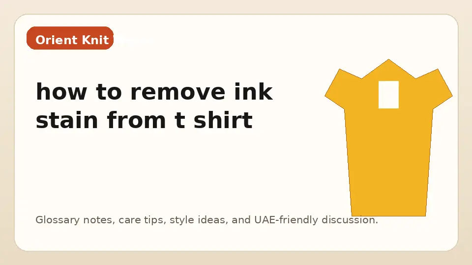 how to remove ink stain from t shirt