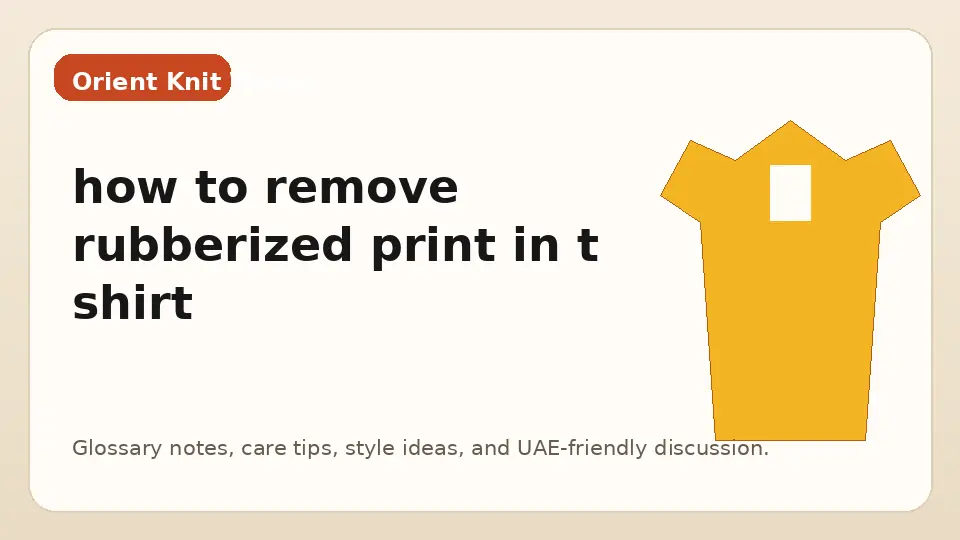 how to remove rubberized print in t shirt