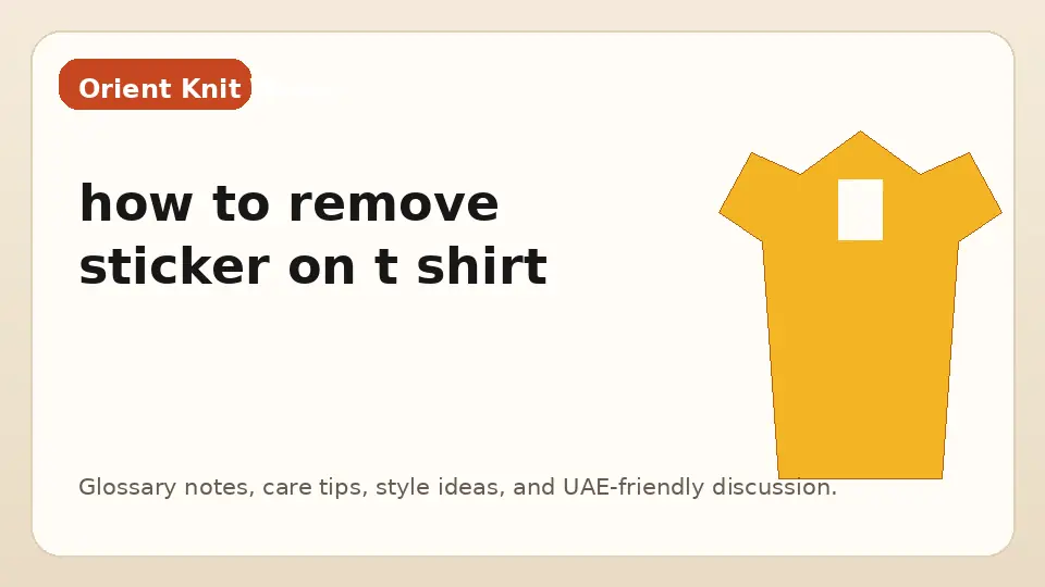 how to remove sticker on t shirt