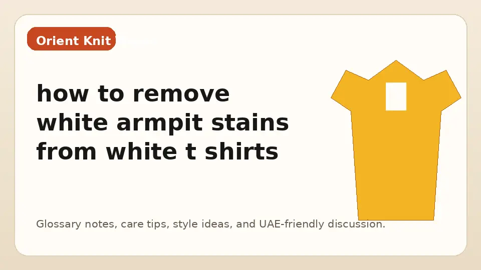 how to remove white armpit stains from white t shirts