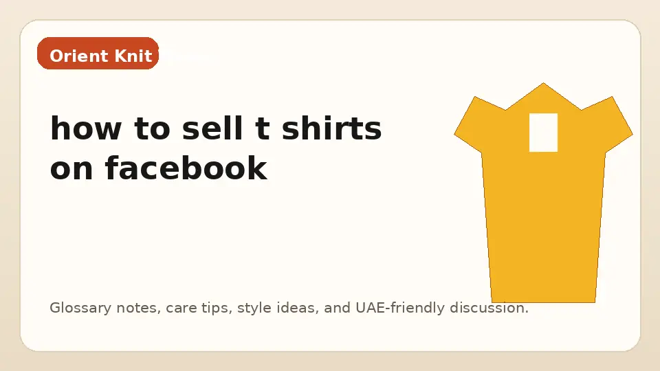 how to sell t shirts on facebook