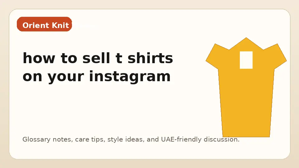 how to sell t shirts on your instagram