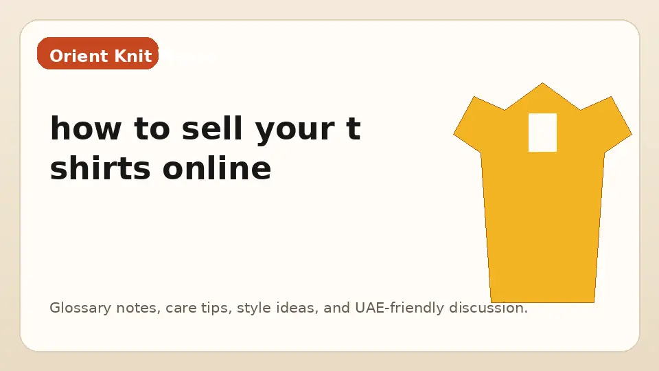how to sell your t shirts online