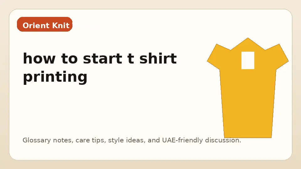 how to start t shirt printing