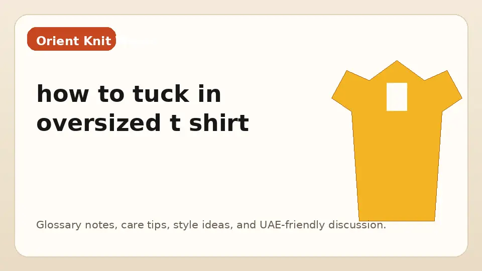 how to tuck in oversized t shirt