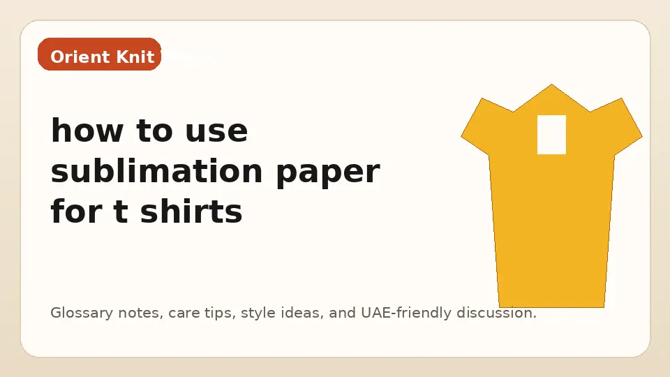 how to use sublimation paper for t shirts