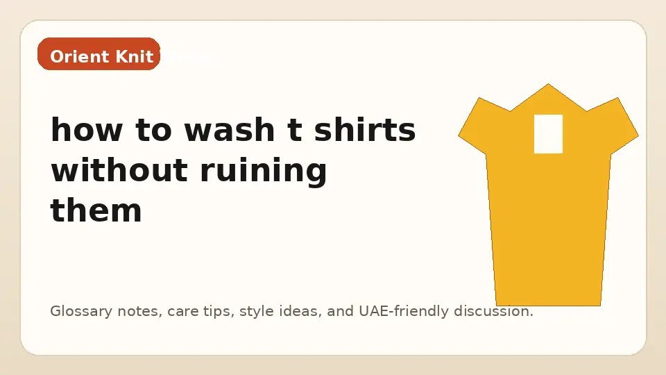 how to wash t shirts without ruining them