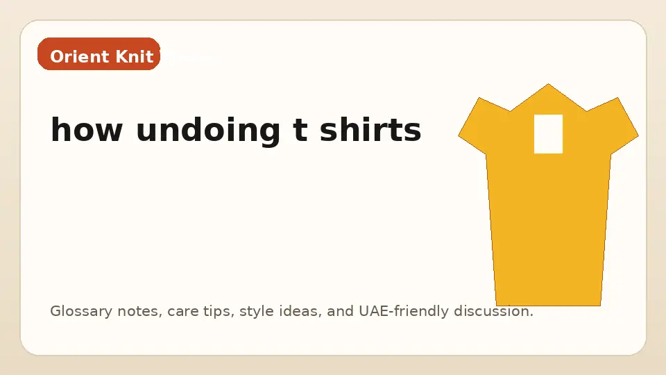 how undoing t shirts