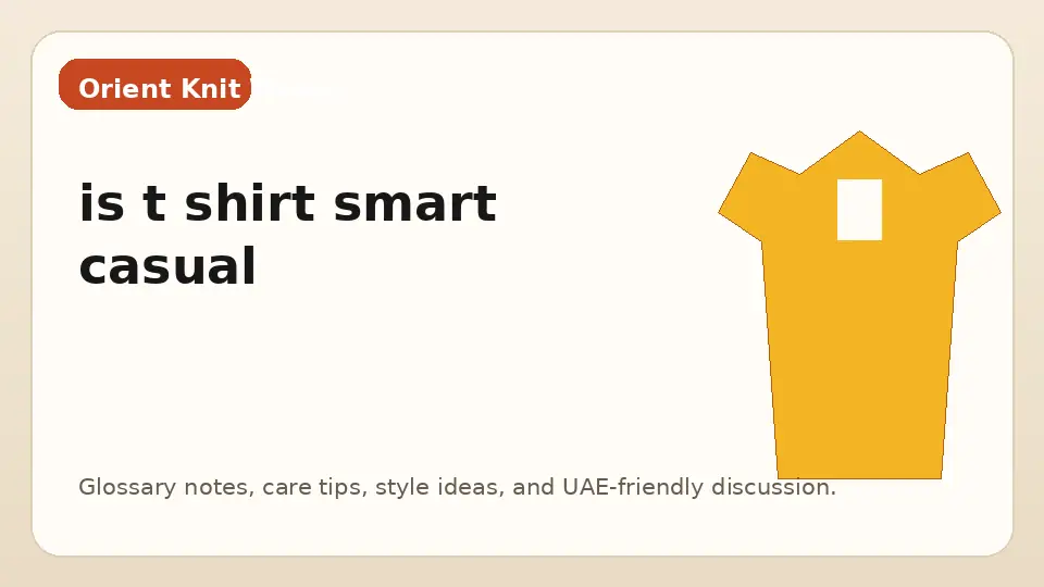 is t shirt smart casual