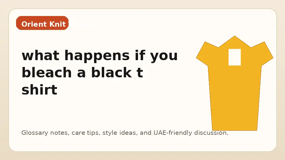 what happens if you bleach a black t shirt