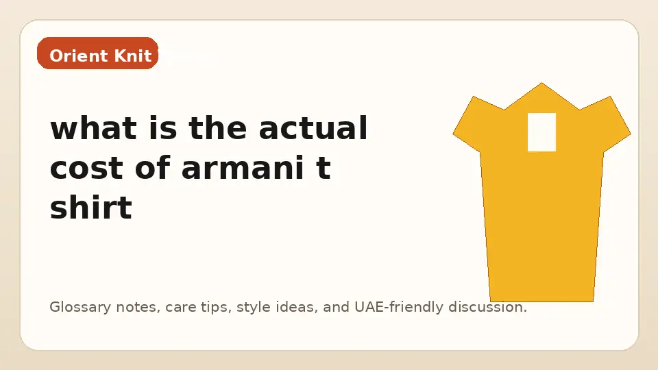 what is the actual cost of armani t shirt