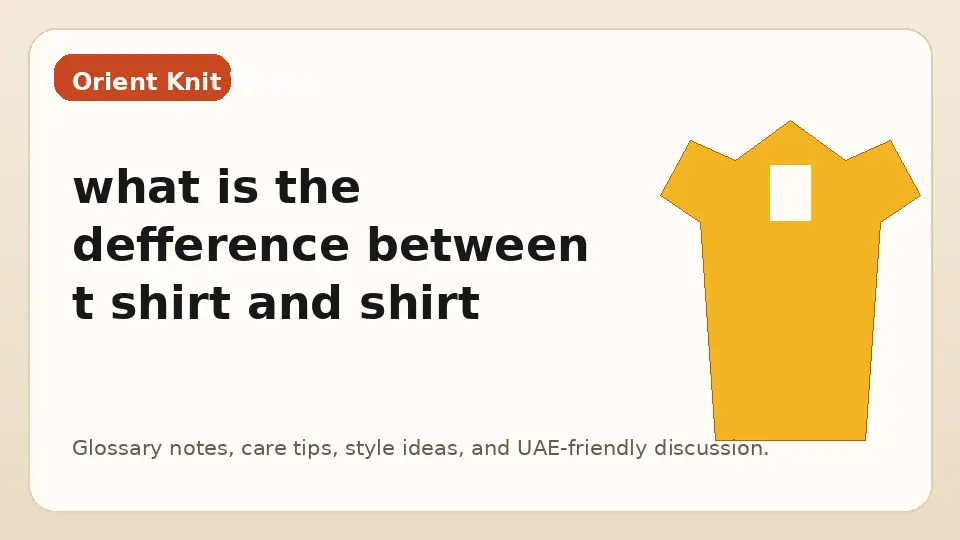 what is the defference between t shirt and shirt