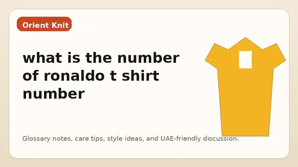 what is the number of ronaldo t shirt number