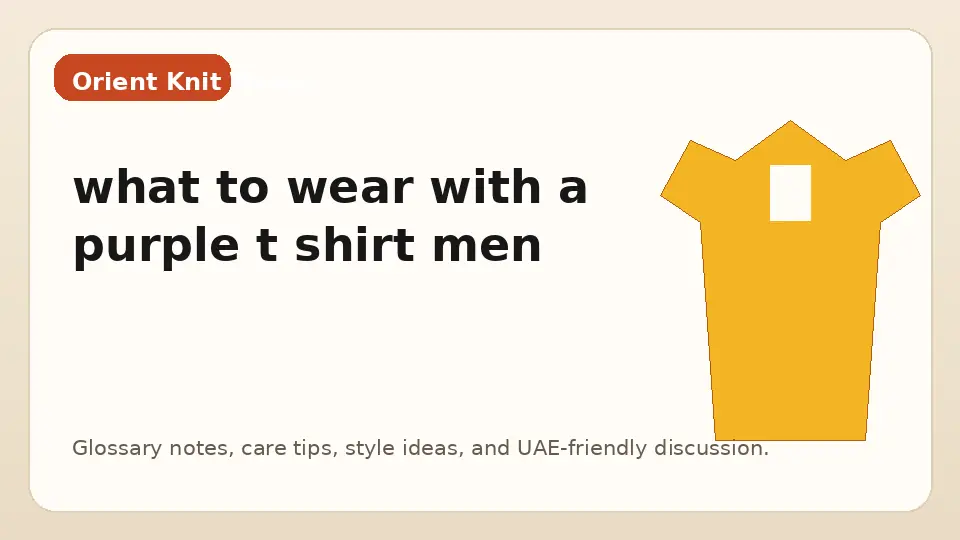 what to wear with a purple t shirt men