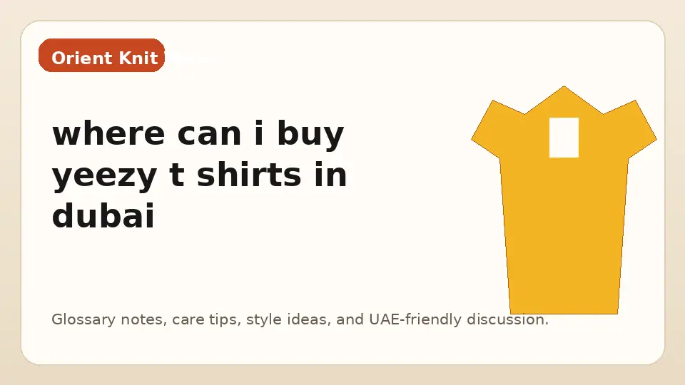 where can i buy yeezy t shirts in dubai