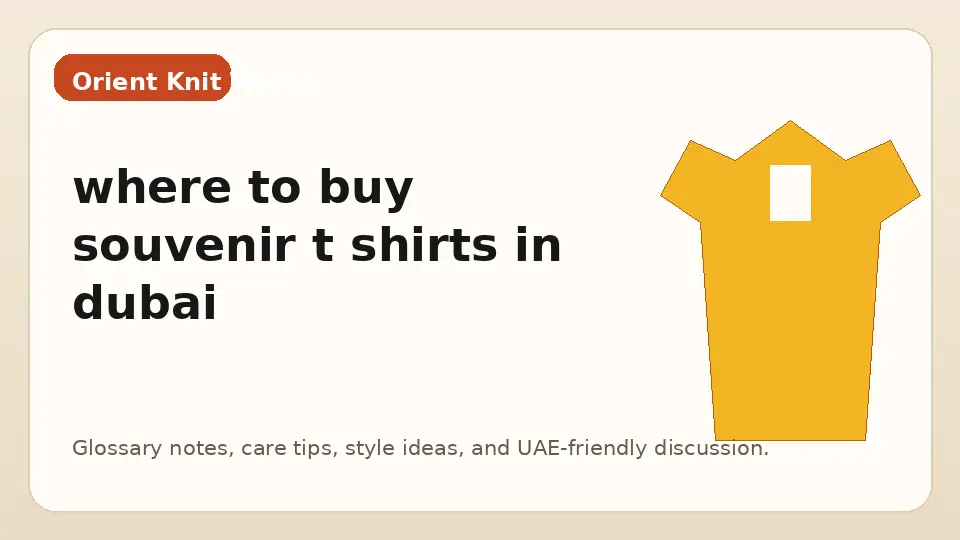 where to buy souvenir t shirts in dubai
