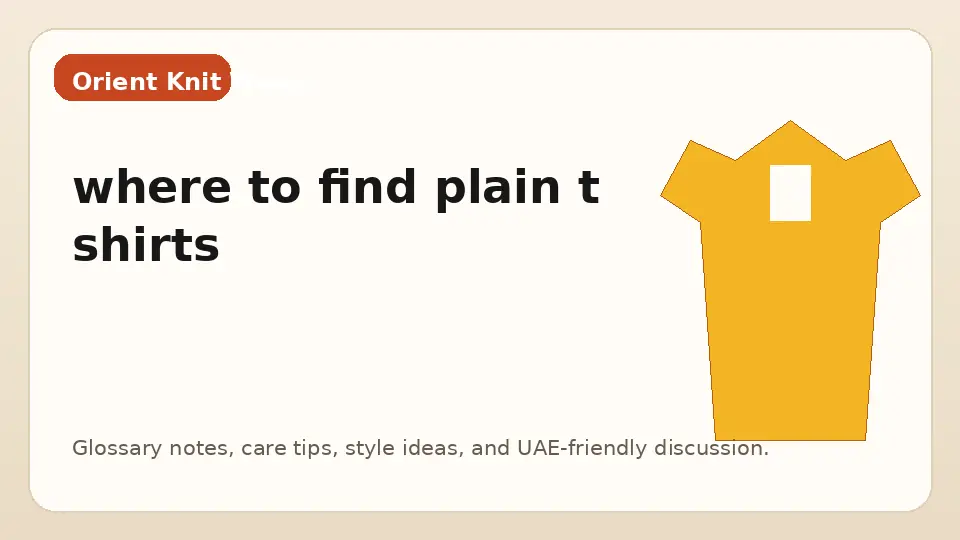 where to find plain t shirts