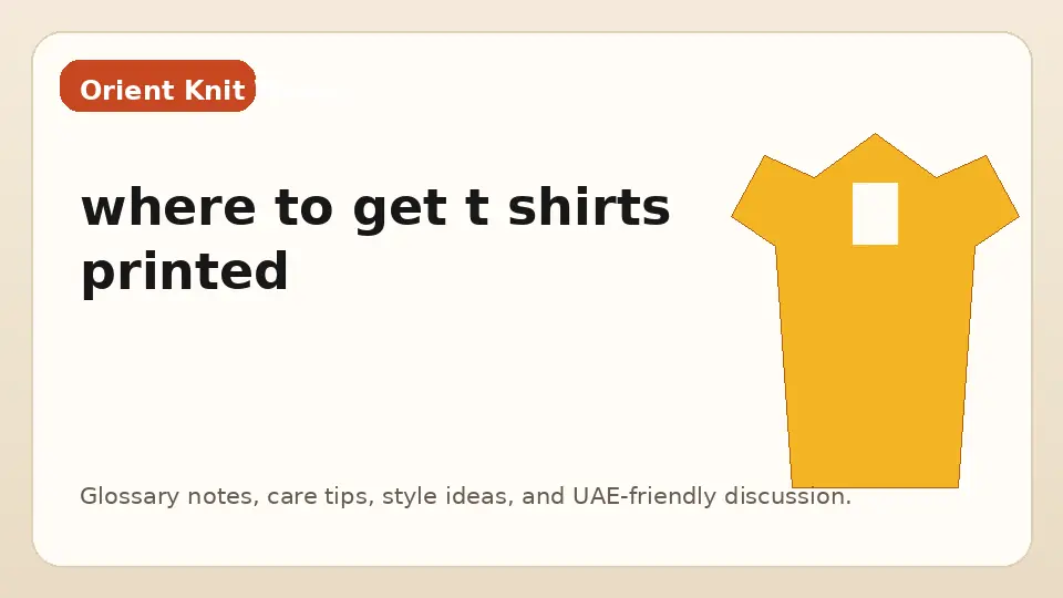 where to get t shirts printed