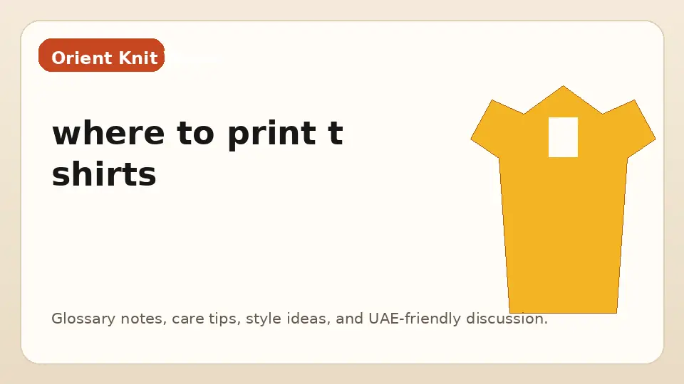 where to print t shirts