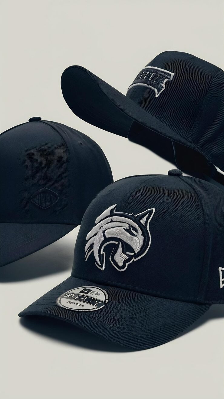 Black Cap Embroidery | Caps Embroidery | UAE