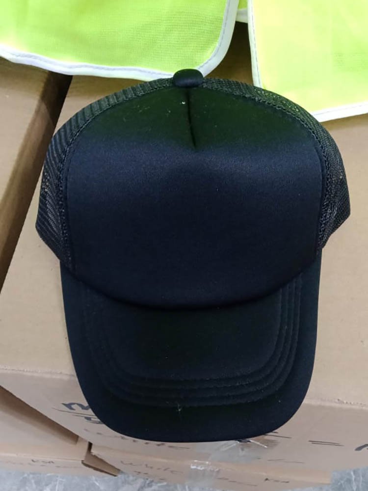 Black Polyester Foam Cap Dubai | Foam Caps | UAE